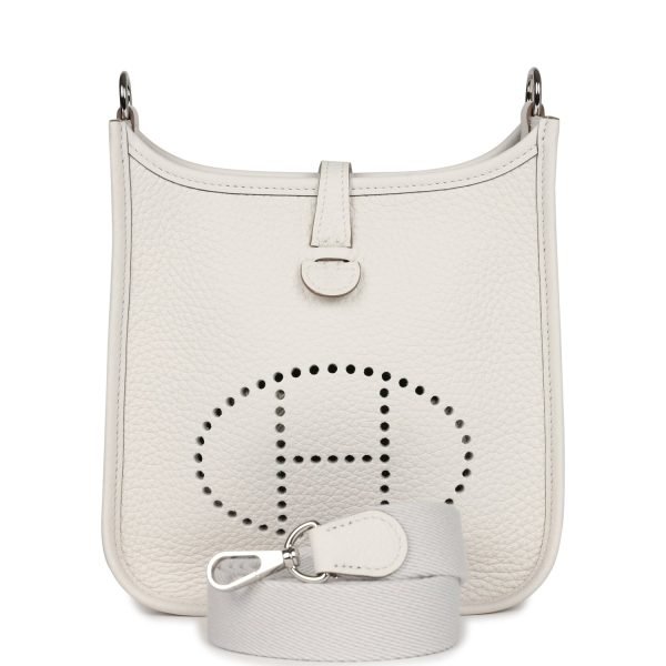 Hermes Evelyne Tpm Gris Pale Clemence Palladium Hardware 75518 product photo 1
