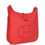 Hermes Evelyne Iii PM Rose Texas Clemence Palladium Hardware 75329 product photo 2