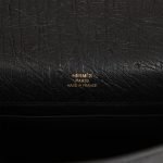 Hermes Kelly Pochette Black Ostrich Gold Hardware 72708 product photo 7