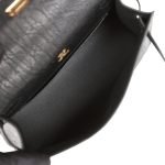 Hermes Kelly Pochette Black Ostrich Gold Hardware 72708 product photo 8