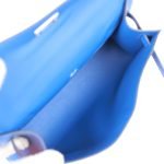 Hermes Kelly Pochette Bleu Royal Swift Palladium Hardware 70908 product photo 8
