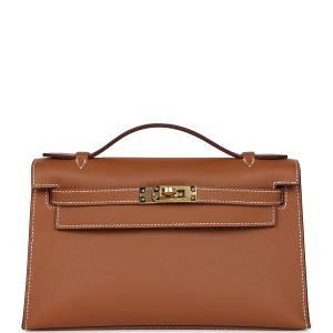 Hermes Kelly Pochette Gold Swift Gold Hardware 71958 product photo 1