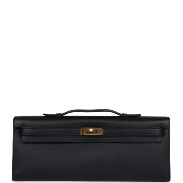 Hermes Kelly Cut Black Swift Gold Hardware 72706 product photo 1