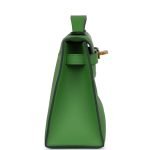 Hermes Kelly Pochette Vert Yucca Swift Gold Hardware 71394 product photo 4