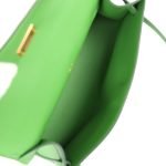 Hermes Kelly Pochette Vert Yucca Swift Gold Hardware 71394 product photo 8