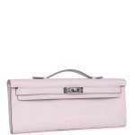 Hermes Kelly Cut Mauve Pale Swift Palladium Hardware 69894 product photo 2