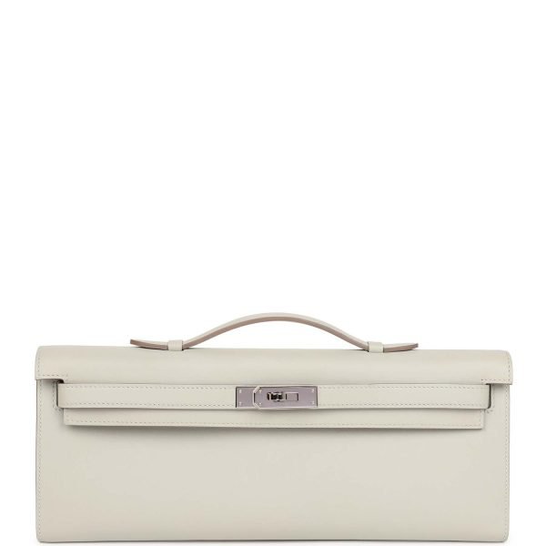 Hermes Kelly Cut Gris Perle Swift Palladium Hardware 72238 product photo 1