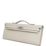Hermes Kelly Cut Gris Perle Swift Palladium Hardware 72238 product photo 3