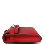 Hermes Kelly Cut Rouge Casaque Swift Palladium Hardware 70379 product photo 5