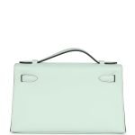 Hermes Kelly Pochette Vert Peppermint Swift Palladium Hardware 129929 product photo 4