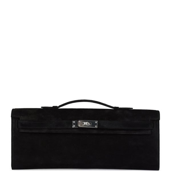 Hermes Kelly Cut Black Doblis Palladium Hardware 99125 product photo 1