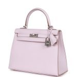 Hermes Kelly Sellier 25 Mauve Pale Epsom Palladium Hardware 69897 product photo 5
