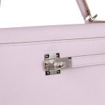 Hermes Kelly Sellier 25 Mauve Pale Epsom Palladium Hardware 69897 product photo 7