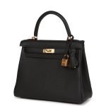 Hermes Kelly Retourne 25 Black Togo Gold Hardware 72838 product photo 3