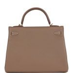 Hermes Kelly Retourne 32 Etoupe Togo Gold Hardware 72450 product photo 5