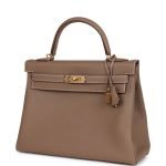 Hermes Kelly Retourne 32 Etoupe Togo Gold Hardware 72450 product photo 3