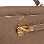 Hermes Kelly Retourne 32 Etoupe Togo Gold Hardware 72450 product photo 7
