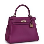 Hermes Kelly Retourne 25 Anemone Swift Permabrass Hardware 70439 product photo 2