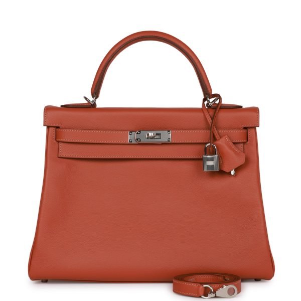 Hermes Kelly Retourne 32 Blush Verso Evercolor Palladium Hardware 72197 product photo 1