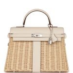 Hermes Picnic Kelly 35 Nata Swift Palladium Hardware 69716 product photo 1