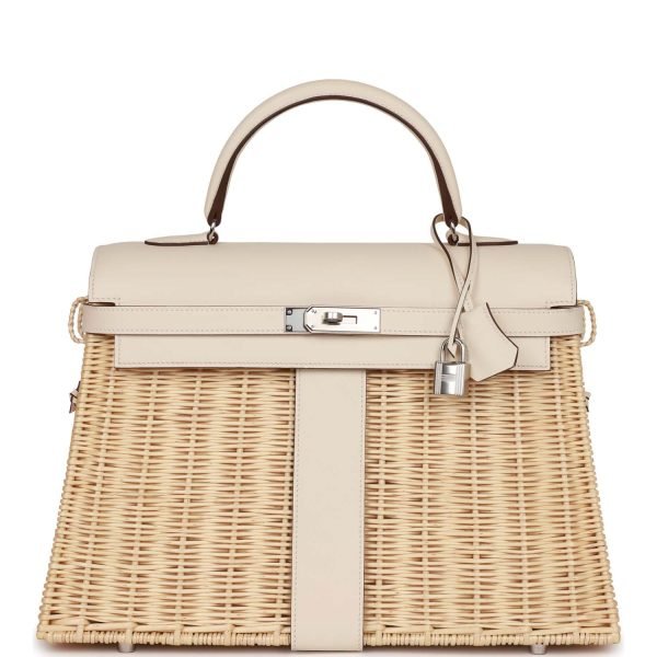 Hermes Picnic Kelly 35 Nata Swift Palladium Hardware 69716 product photo 1