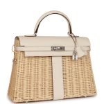 Hermes Picnic Kelly 35 Nata Swift Palladium Hardware 69716 product photo 2