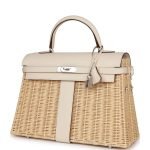 Hermes Picnic Kelly 35 Nata Swift Palladium Hardware 69716 product photo 3