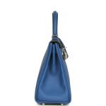 Hermes Kelly Retourne 25 Bleu France Swift Palladium Hardware 70942 product photo 4
