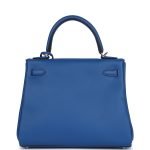 Hermes Kelly Retourne 25 Bleu France Swift Palladium Hardware 70942 product photo 5