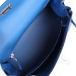Hermes Kelly Retourne 25 Bleu France Swift Palladium Hardware 70942 product photo 8
