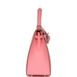 Hermes Kelly Sellier 25 Rose Confetti Epsom Palladium Hardware 70138 product photo 4