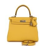 Hermes Kelly Retourne 25 Sun Swift Palladium Hardware 69807 product photo 1