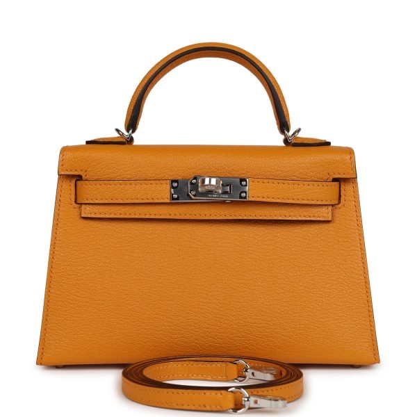 Hermes Kelly Sellier 20 Moutarde Chevre Palladium Hardware 69808 product photo 1