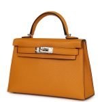 Hermes Kelly Sellier 20 Moutarde Chevre Palladium Hardware 69808 product photo 3