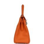 Hermes Kelly Retourne 28 Orange Togo Palladium Hardware 69853 product photo 4