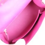 Hermes Kelly Sellier 25 Rose Pourpre Ostrich Palladium Hardware 70256 product photo 9