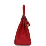 Hermes Kelly Retourne 28 Vermillion Clemence Gold Hardware 70378 product photo 4