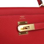 Hermes Kelly Retourne 28 Vermillion Clemence Gold Hardware 70378 product photo 7