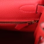 Hermes Kelly Retourne 28 Vermillion Clemence Gold Hardware 70378 product photo 9