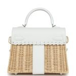 Hermes Mini Picnic Kelly 20 White Swift Palladium Hardware 81839 product photo 5