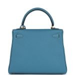 Hermes Kelly Retourne 25 Blue Jean Togo Gold Hardware 70867 product photo 5