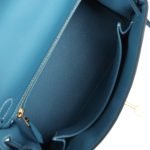 Hermes Kelly Retourne 25 Blue Jean Togo Gold Hardware 70867 product photo 8