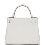 Hermes Kelly Retourne 28 Gris Pale Togo Palladium Hardware 72237 product photo 5