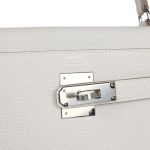 Hermes Kelly Retourne 28 Gris Pale Togo Palladium Hardware 72237 product photo 7