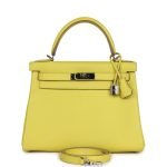 Hermes Kelly Retourne 28 Lime Evercolor Palladium Hardware 69805 product photo 1