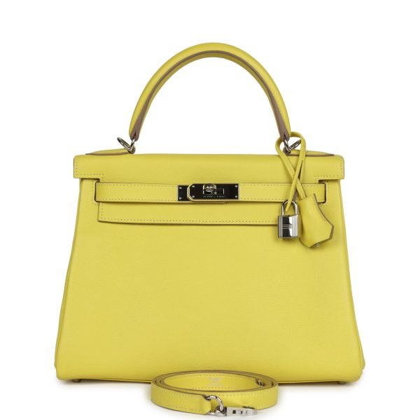 Hermes Kelly Retourne 28 Lime Evercolor Palladium Hardware 69805 product photo 1