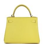 Hermes Kelly Retourne 28 Lime Evercolor Palladium Hardware 69805 product photo 5