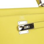 Hermes Kelly Retourne 28 Lime Evercolor Palladium Hardware 69805 product photo 7