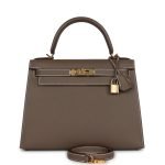 Hermes Kelly Sellier 28 Etoupe Epsom Gold Hardware 72449 product photo 1