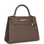 Hermes Kelly Sellier 28 Etoupe Epsom Gold Hardware 72449 product photo 2